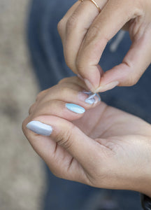 Kinder Nagellack Silberblau