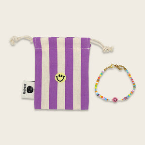 Perlenarmband Smile bunt