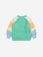 Laden Sie das Bild in den Galerie-Viewer, Baby Green color block Terry Sweatshirt