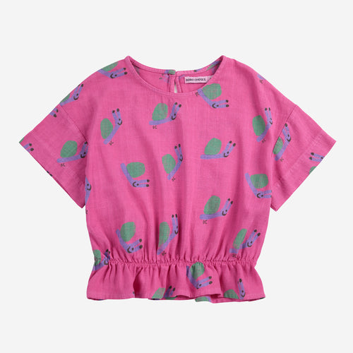 Funny Snail all over woven Bluse