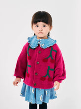 Laden Sie das Bild in den Galerie-Viewer, Bobo Cherry Intarsia Strickjacke