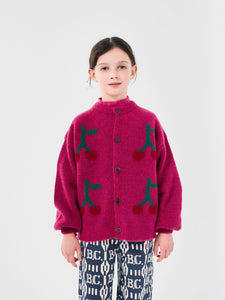 Bobo Cherry Intarsia Strickjacke