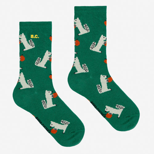 Hungry Squirrel all over Socken