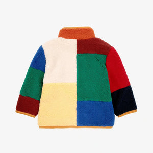 Baby Color Block Sheepskin Jacke