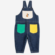 Laden Sie das Bild in den Galerie-Viewer, Baby Hungry Squirrel Denim Latzhose