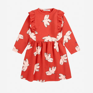 Freedom Bird all over Ruffle Kleid