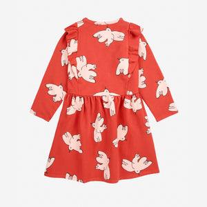 Freedom Bird all over Ruffle Kleid