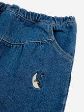 Laden Sie das Bild in den Galerie-Viewer, Baby Beneath The Moon Denim Baggy Hose