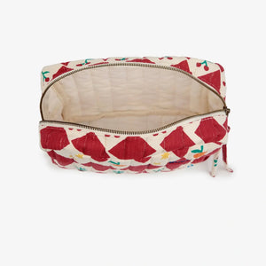 Harlequin printed quilted Pouch