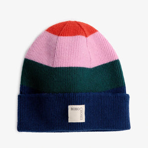 Multi stripes knitted Beanie