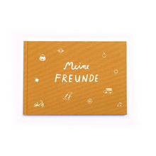 Laden Sie das Bild in den Galerie-Viewer, Freundschaftsbuch &quot;Meine Freunde&quot; AprikosenmarmeladeGELB