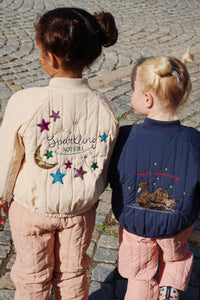 Juno Bomberjacke Stars Pailletten Frappe