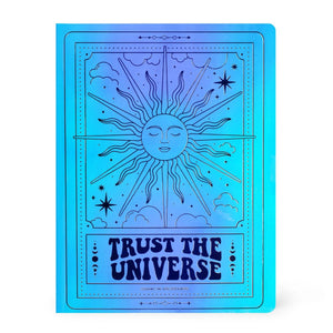 Liniertes Notizbuch Large B5 "Trust the Universe"