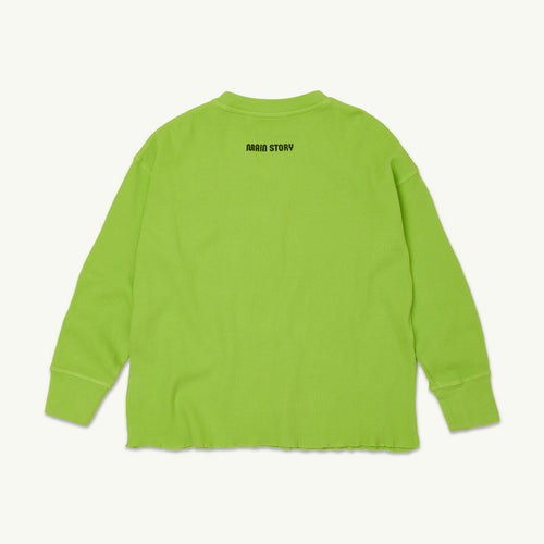 Waffle Longsleeve Lime Green