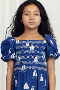 Sailing Boats Woven Kleid