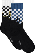 Laden Sie das Bild in den Galerie-Viewer, Norman 2er Set Socken Blue Flames