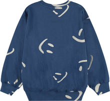 Laden Sie das Bild in den Galerie-Viewer, Sweatshirt Monti Big Smiles Blue