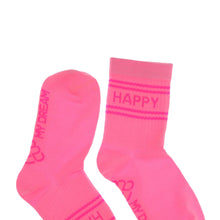 Laden Sie das Bild in den Galerie-Viewer, Neon Happy Pink Socken