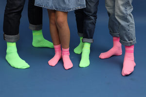 Neon Happy Pink Socken