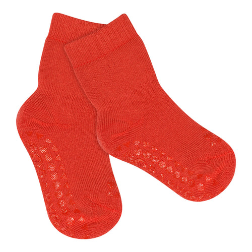 Rutschfeste Terry Socken Cherry