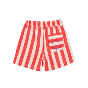 Shorts white & red Stripes