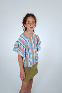 Drip Top Multi Stripe