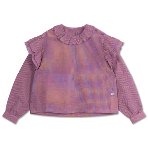 Ava Bluse Multi Mauve Check