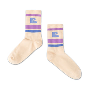 Sporty Socks Beige Logo