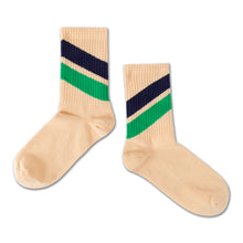 Laden Sie das Bild in den Galerie-Viewer, Sporty Socks Sand Stripe