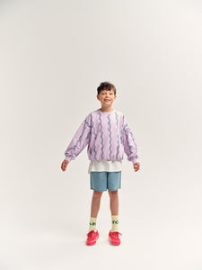 Bubble Sweatshirt Lavender Frost