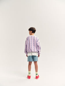 Bubble Sweatshirt Lavender Frost