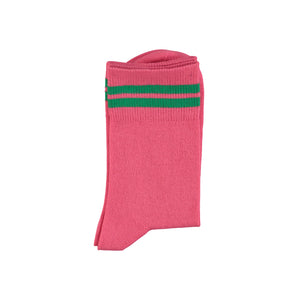 Socken pink/green Stripes