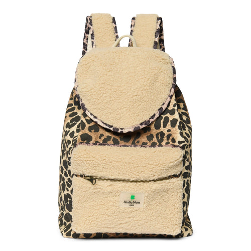 Teddy Leopard Midi Rucksack