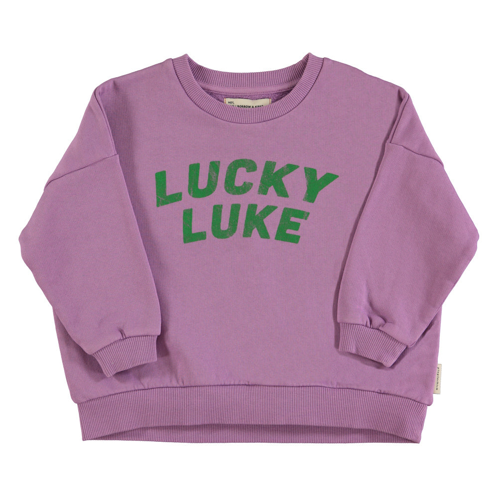 Sweatshirt mauve / Lucky Luke Print