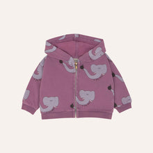 Laden Sie das Bild in den Galerie-Viewer, Baby Elephants all over Sweatshirtjacke