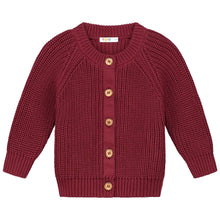 Laden Sie das Bild in den Galerie-Viewer, Knitted Raglan Cardigan Plum