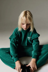 Odense Samt Jogging Retro Green