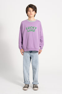 Sweatshirt mauve / Lucky Luke Print