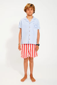 Shorts white & red Stripes