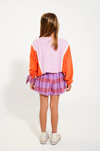 Frottee Sweatshirt Orange Lavender