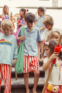 Shorts white & red Stripes