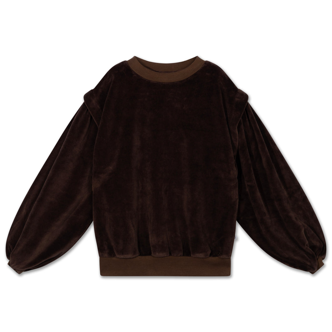 Pretty Sweatshirt Coffee Brown