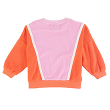 Laden Sie das Bild in den Galerie-Viewer, Frottee Sweatshirt Orange Lavender